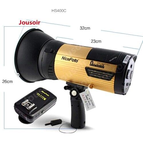 Nicefoto HS400C outdoor flash 400w High-Speed Sync N-flash Wireless Outdoor LED Flash/Strobe Studio Light for camera CD50