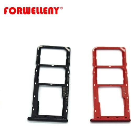 For SAMSUNG Galaxy A10S SM-A107F A107M Micro Sim Card Holder Slot Tray Replacement Adapters Black Red