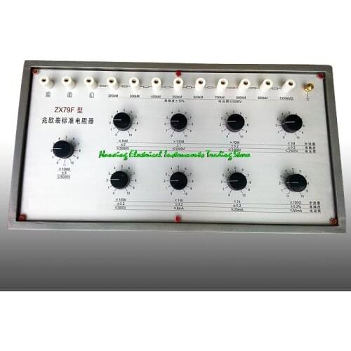 ZX79F Insulation resistance meter standard resistor resistance box 1021111.1110 M ohms,The minimum step value 100 ohms