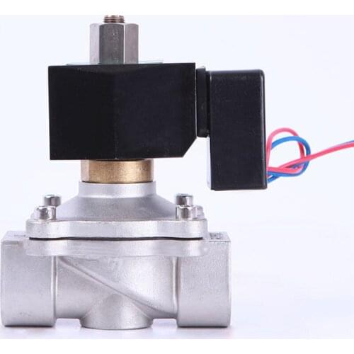1" Stainless Steel Non Hot Solenoid Valve Waterproof Normally Open Solenoid Valve With LED Power Indicator 24V 12V 220V 110V