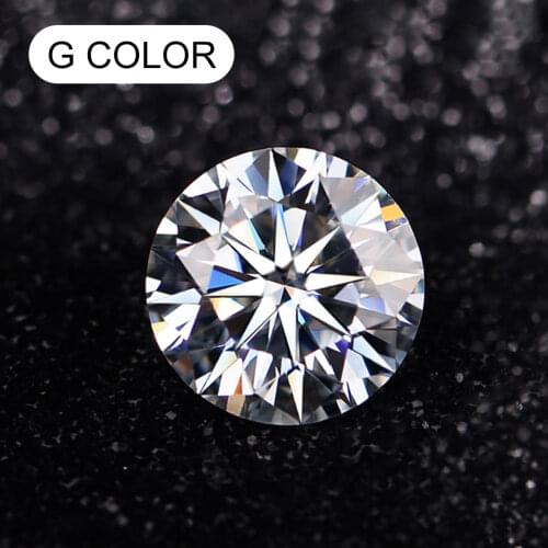 100% Real Loose Gemstones Moissanite Stone G Color 0.2ct To 5ct Lab Grown Diamond Round Shape Undefined For Jewelry Diamond Ring