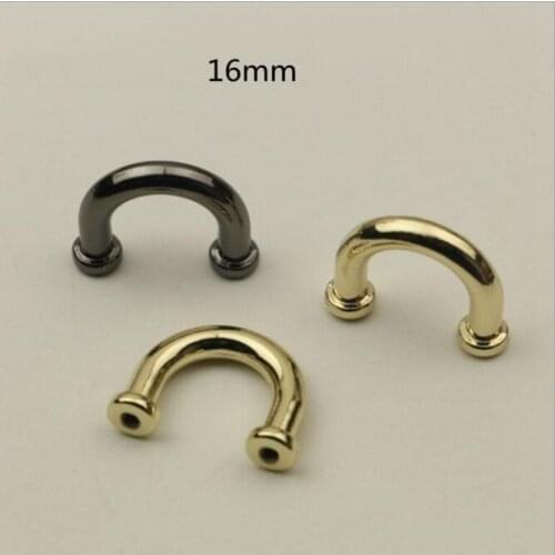 20 PCS/lot) DIY hand leather luggage bag inner diameter 16mm arch bridge hanging hook metal accessories