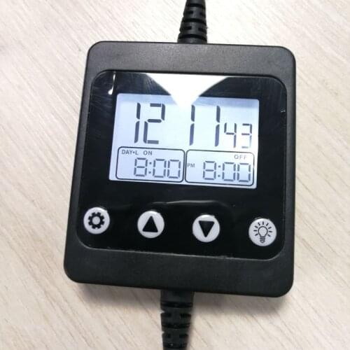 Aquarium LED Light Controller Dimmer Modulator with LCD Display for Fish Tank Intelligent Timing Dimming System Sunrise