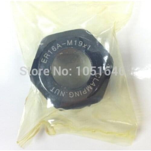 Free shipping, 1 pcs higher quality Nut er16A-M19X1 for er16 collet clamping, er16 A nut for cnc spindle, dynamic balance
