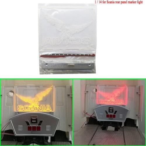 Cnc Led Rear Panel Marker Light for 1/14 Tamiya RC Truck Car SCANIA R730 R470 R620 56323 Diy Parts