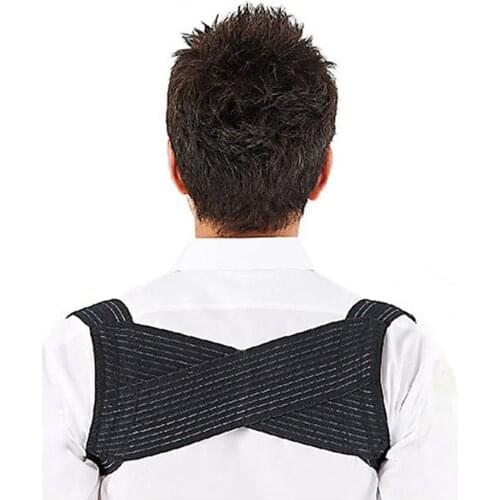 Hot Men Posture Corrector Breathable Back Shoulder Hunchback Correction Brace Belt Strap sy998