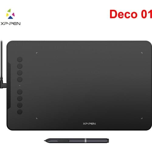 XP-Pen Deco01 V1 Graphic Tablet Drawing Digital Tablets 8192 Level Art Animation for Kids Windows MAC 8 with Battery Free Pen