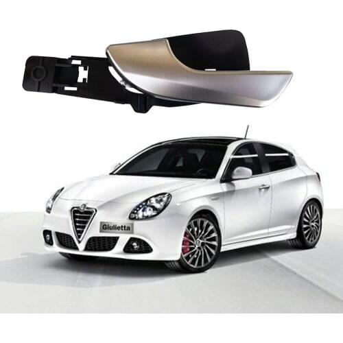 Car Interior chrome Door Handle chrome Left Front Right For Alfa Romeo Giulietta Styling Inside Parts replacement