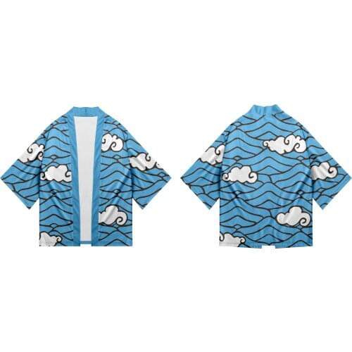 Anime Kimono Kimono Haori Yukata Cosplay Women/men Summer Casual Clothes Demon Slayer Kimetsu No Yaiba New Design Japan 2020