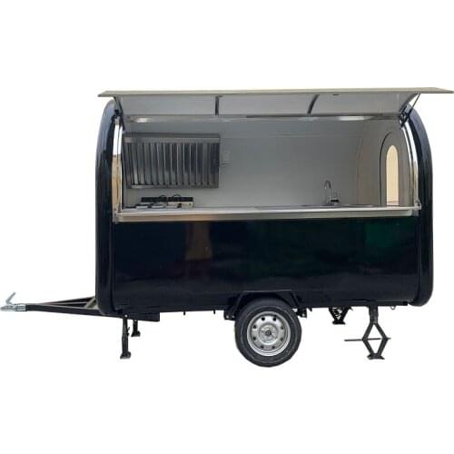 KN-280B customzied moblie hot dog food trailer cart with free shipping by sea