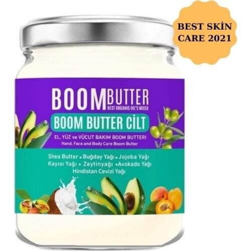 Boom Butter Skin Care Oil 190 ml,shea butter,wheat,jojoba butter,apricot oil,olive oil, avocado butter,coconut butter 7 in1