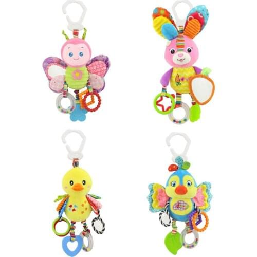 Anime Baby Rattles Toys Soft Teether BB Device Ring Paper Car Bed bell Toys Educational Musical Newborn Baby Toys 0-12 Months