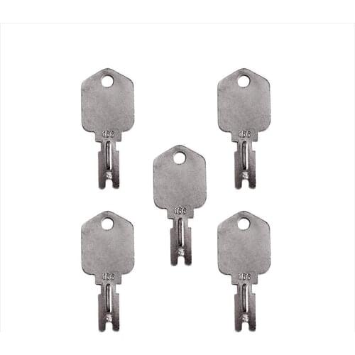 5PCS 1430 166 6T-2663 KM31166P Ignition Key Set For Cat JLG Gradall Hitachi Hypac Shuttlelift Forklift Gehl Mustang Daewoo