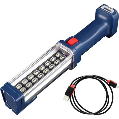 Portable Lamp Rechargeable Handheld LED Floodlight Magnetic Base Work Light For Car Repair Camping Hiking Backpacking