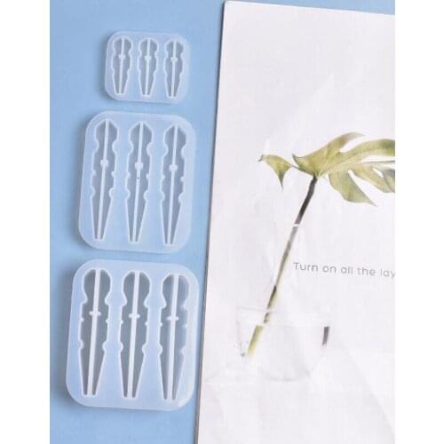 Transparent Silicone Mould Dried Flower Resin Decorative Craft DIY Multifunctional clip Mold resin molds for jewelry