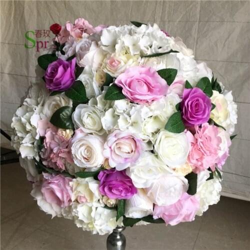 SPR NEW!!Free shipping 10pcs/lot mix color wedding road lead lavender artificial flower ball wedding table flower centerpiece