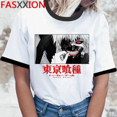 Tokyo Ghoul Kaneki Ken summer top top tees male grunge couple harajuku tumblr summer top vintage white t shirt