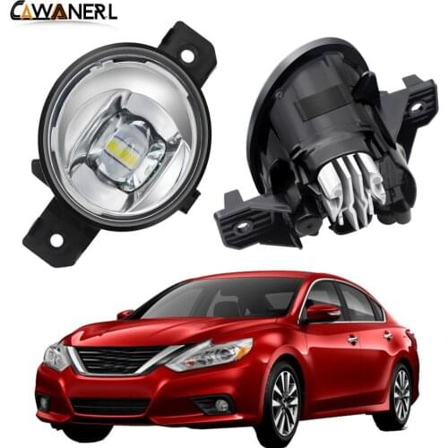 Fog Light Assembly 30W 8000LM Car Driver + Passenger LED Lens Fog Lamp Daytime Running Light H11 12V For Nissan Teana 2004-2018