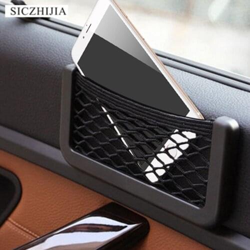 1 hot sale car storage net stretch reel nylon bag pocket mesh bag for Toyota Camry Corolla RAV4 Yaris Highlander/Land Cruiser