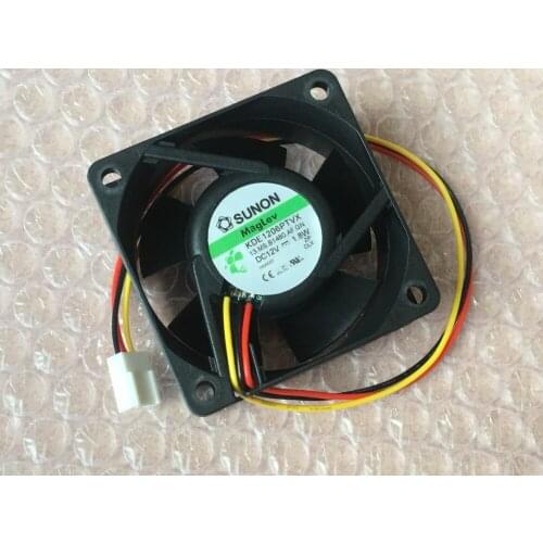 SUNON KDE1206PHV1 DC 12V 1.8W 60x60x15mm 3-wire Server Cooling Fan