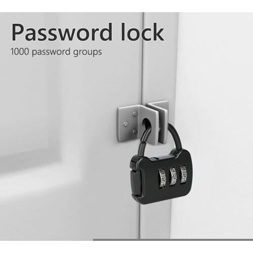 3 Digit Code Combination Password Lock Mini Portable Travel Mini Zinc Carrying Luggage Case Lock Backpack Lock Padlock Tools