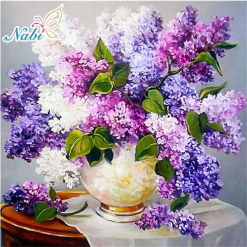 5d diy diamond painting full square Diamond embroidery Vase flower - diamond mosaic daimond painting 525DD