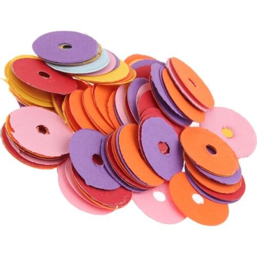90Pack Multi-Colors 25mm Dia Piano Felt Front Rail Regulating Punchings Keyboard Balance Washers Repair Parts