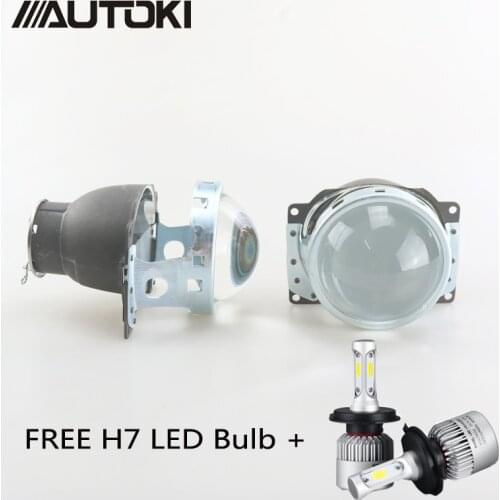 AUTOKI Car Styling Projector Lens 3 Inch Q5 Koito Bi-xenon HID Bi-xenon Projector Lens single beam Using H7 led bulb/xenon bulb