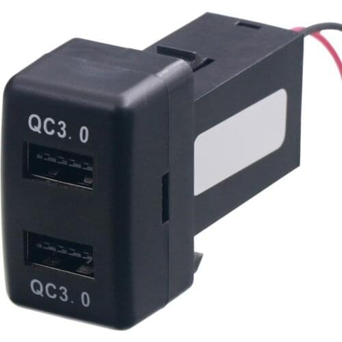 Dual QC3.0 USB Interface Socket Fast Car Charger,Quick Charge Car Charger Use for ISUZU NLR NMR NPR NQR NHR FRR FVR FVR