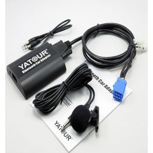 Yatour YT-BTA Bluetooth Car Kit For Renault Siemens VDO Dayton 8-pin AUX IN USB Charging port Music Mp3 Player