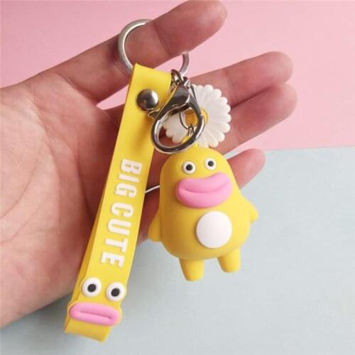 Sausage Mouth Keychain Cute Personality Creative Couple Frog Doll Pendant School Bag Small Ornament Gift Doll Funny Decoration