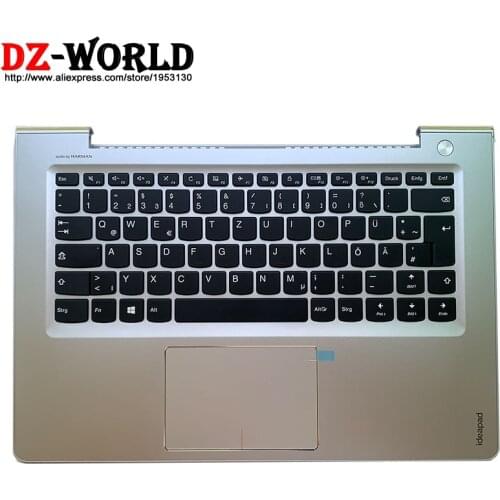 New/orig Palmrest Upper Case German Keyboard Touchpad for Lenovo Ideapad 510s-14IKB ISK 310S-14ISK IKB Laptop C Cover 5CB0L45061