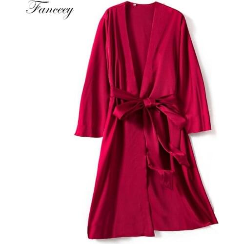 Женские шелковые халаты Fanceey China At AliExpress