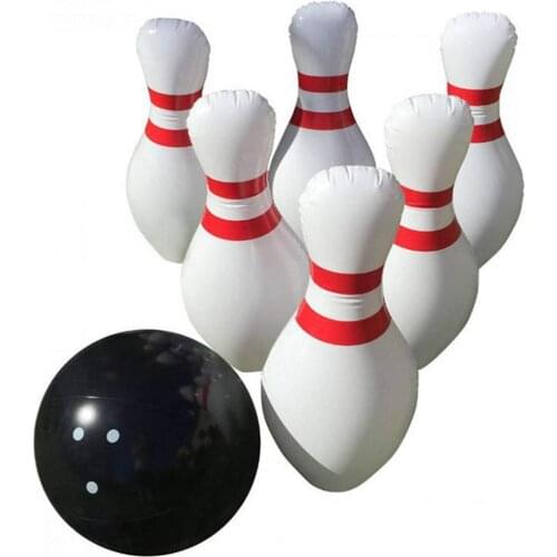 1Set Giant Inflatable Bowling Set for Kids Outdoor Lawn Yard Game Ball Portable Inflatable Bowling Suit Game Toy Ball Kids Toys