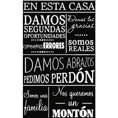 Spanish Elegant Wall Sticker decor waterproof Removable Wall Decals For Babys Rooms Vinyl Decal Stickers Mural decoration RU197