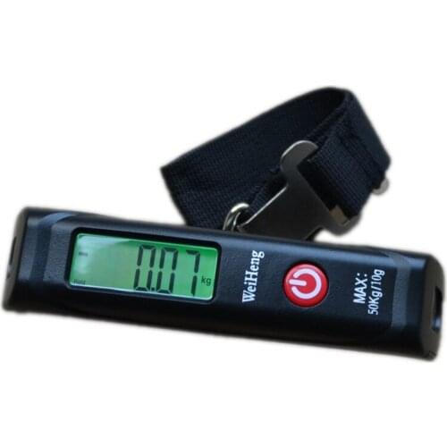 50kg/10g Pocket Digital Luggage Hanging Scale Portable Electronic Baggage Scales With Hook /Belt Max 50KG LCD Display Hot Sale