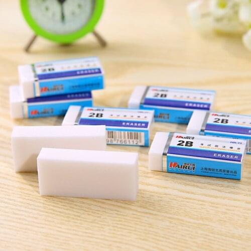 10pcs Eraser 2B Painting Eraser Student Exam Eraser White Eraser