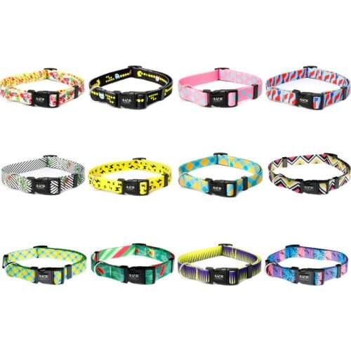 2020 New Arrival Printed Dog Collar Cute Fashion Collar Dog For Small Dogs Designer Collar Multicolor Dropship Suppliers