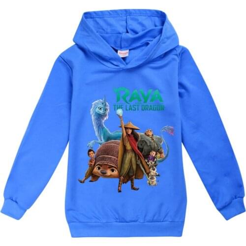 New Girls Raya and The Last Dragon Hoodie Kids Clothes Funny Hoodies for Teen Boys 2-16Y Baby Boys Sweatshirt Children Costume