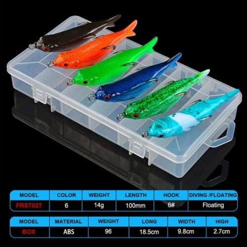 3D Eyes Multiple Popper Plastic Hard Bait Anti-corrosion With Sharp Treble Hook Tackle Bionic Bait Swimbait Sea Fishing Lures