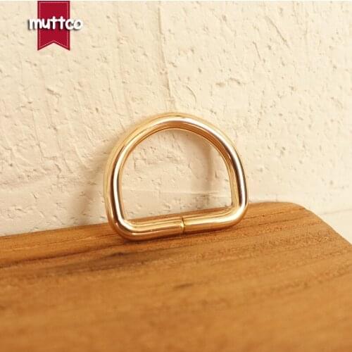 Retailing DIY for Dog Collar 2.5cm Dee Rings Unwelded Golden D-Rings Webbing Strapping Sewing D Shaped Clasp Accessories DK-008H