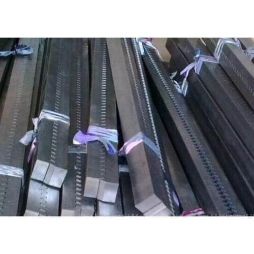 CNC Rack Gear Mod 2 20x20x1500mm 45# Steel Spur Gear Length in 1000mm gear rack