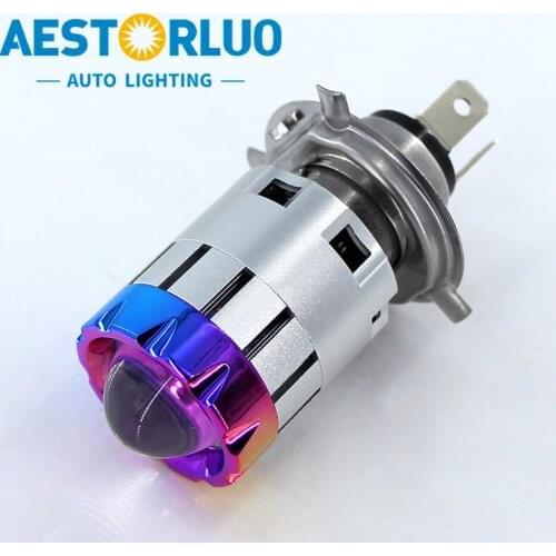 AESTORLUO Factory Supply 1pcs H4 BA15D LED Headlight Bulb Hi/Lo Beam For Motorcycle Dual Beam 5000Lm Scooter ATV Accessories
