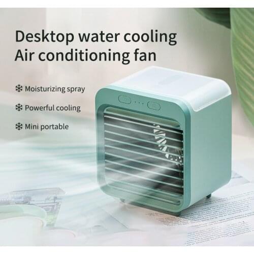 Fan Portable Air Cooling Fan Water-cooled USB Desktop Mini Fan Air Conditioning For Home Fan Humidifier Office Bedroom Purifier