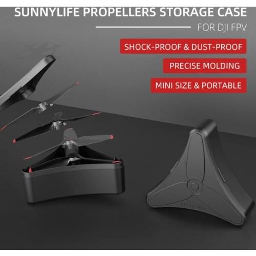 Storage Box For DJI FPV Combo Drone Propellers Shock Absorption Anti Falling Anti Knock Accommodate 4 FPV Propellers Storage Box