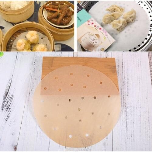 Air Fryer Paper Barbecue Paper 100pcs Baking Oil Paper For Baking Square/Round Air Fryer Basket Cake Pan Kitchen Supply
