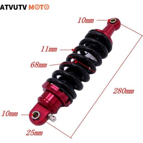260mm 280mm 11mm Spring Aluminum Alloy Shock Absorber Rear Suspension For Honda MSX125 M3 Pit Bike/Dirt Bike Motorcycle