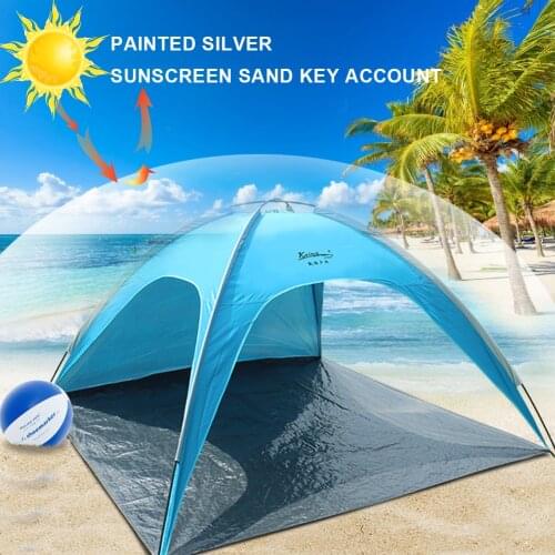 Outdoor Automatic Tent Instant Pop up Camping Tent Portable Travel Beach Tent Anti UV Shelter Fishing Hiking Picnic Blue