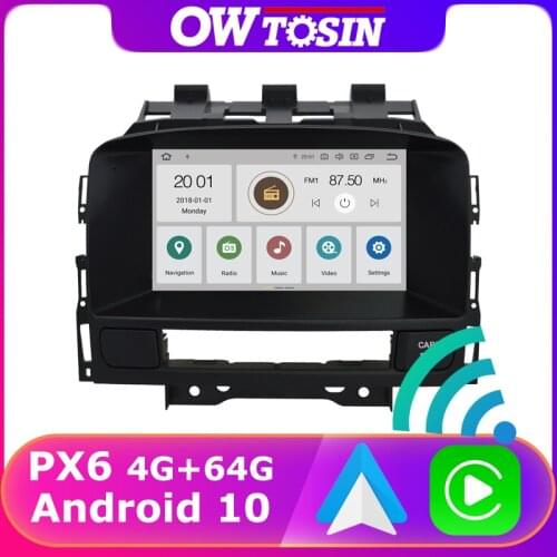PX6 4+64G Car Multimedia Player For Opel Vauxhall Holden Astra J 2010-2014 GPS Carplay Android 10.0 TDA7850 Radio Bluetooth 5.0