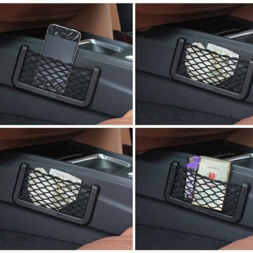 Car Organizer Storage Bag Paste Net Pocket Phone Holder For Suzuki Jimny The Kizashi Grand Vitara SX4 VITARA Works Baleno Celeri